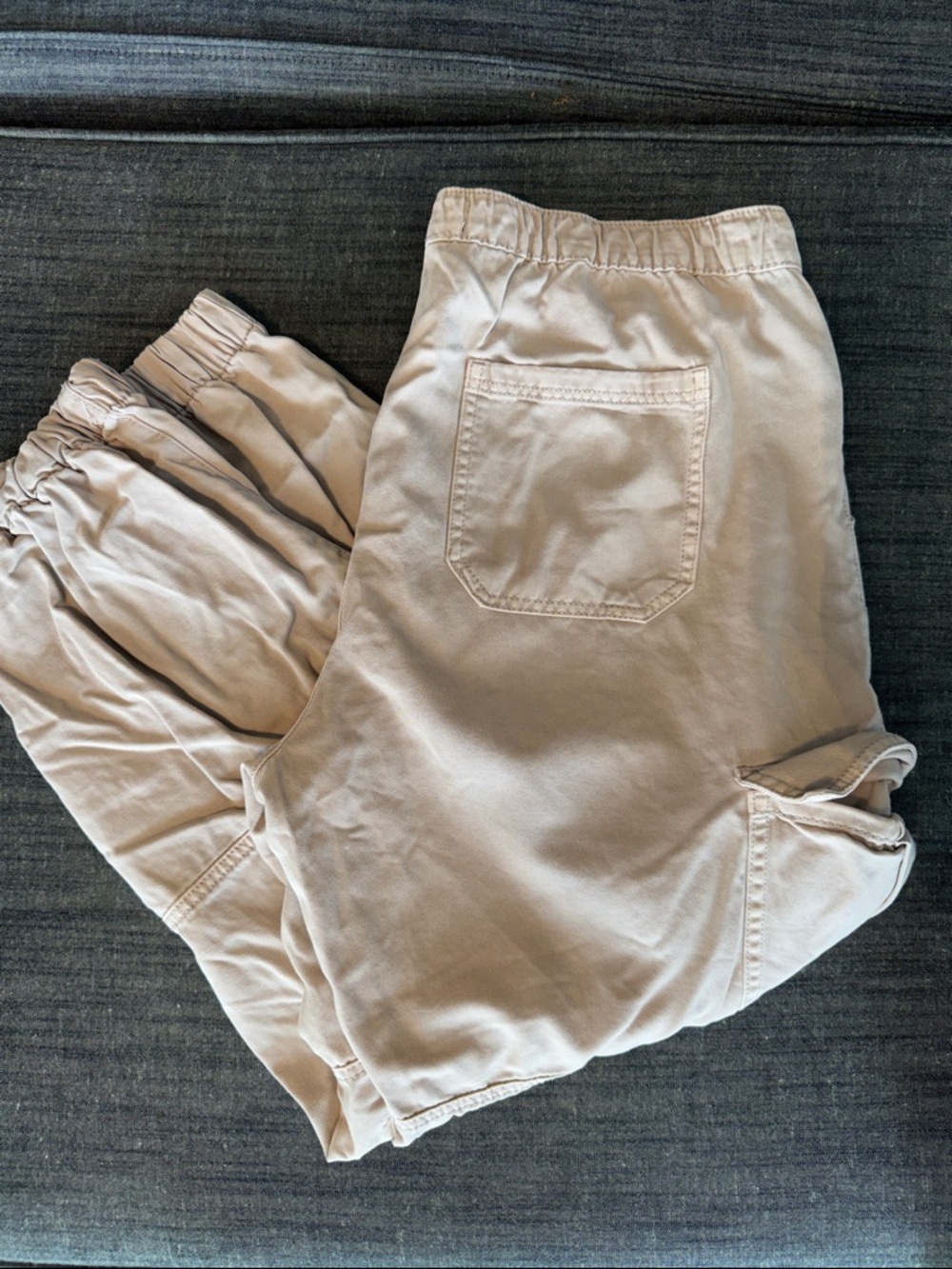Aeropostale Light Beige Baggy Cargo Joggers